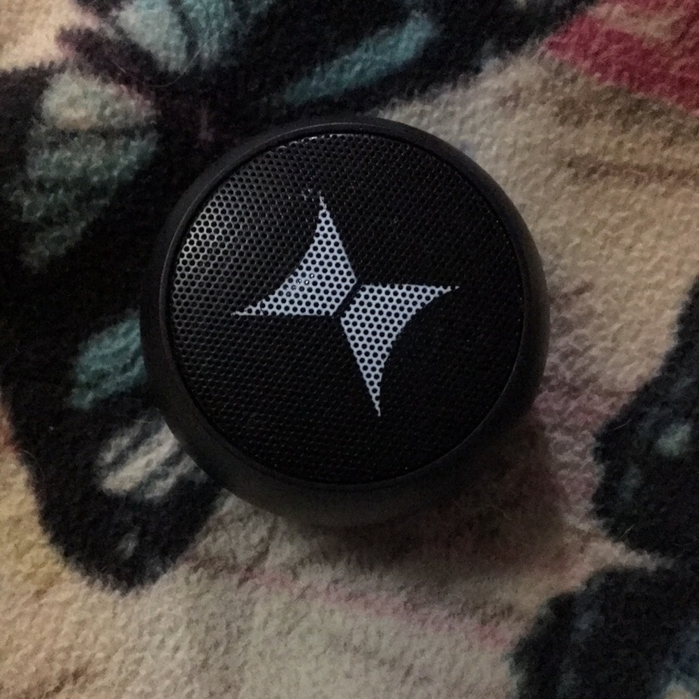 Portable black speaker